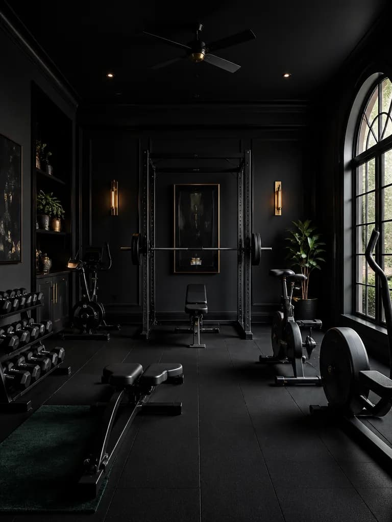 Black Home Gym