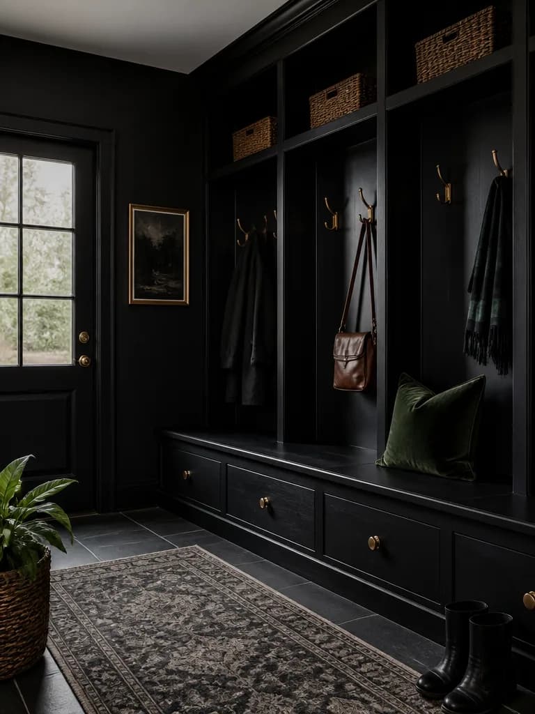 Black Mudroom