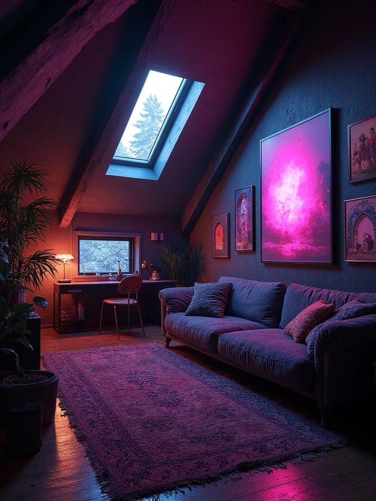 Cyberpunk interior design