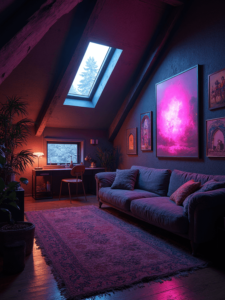 Cyberpunk interior design