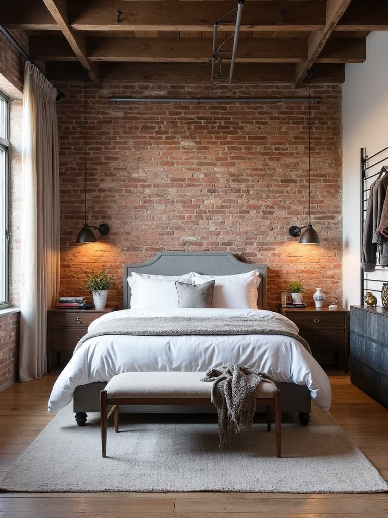 Industrial Guest Bedroom