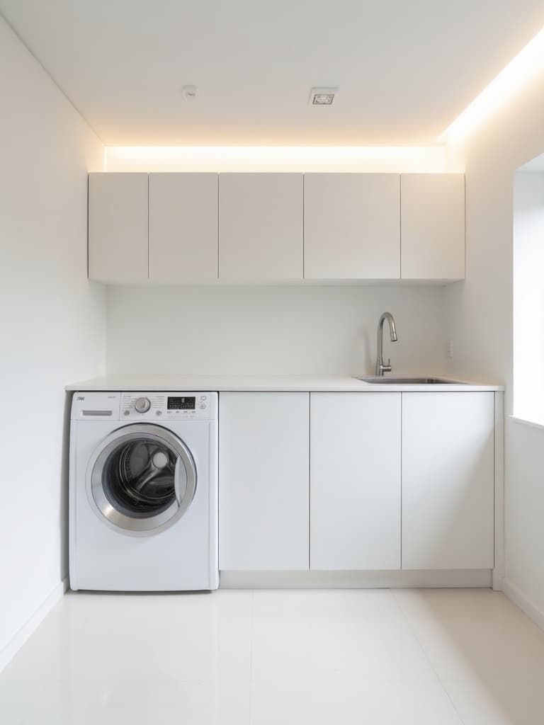 Minimalist Laundry Room