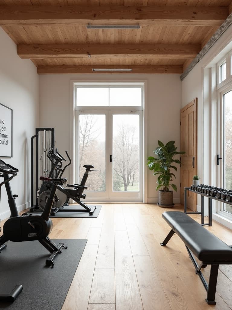 Sage Green Home Gym