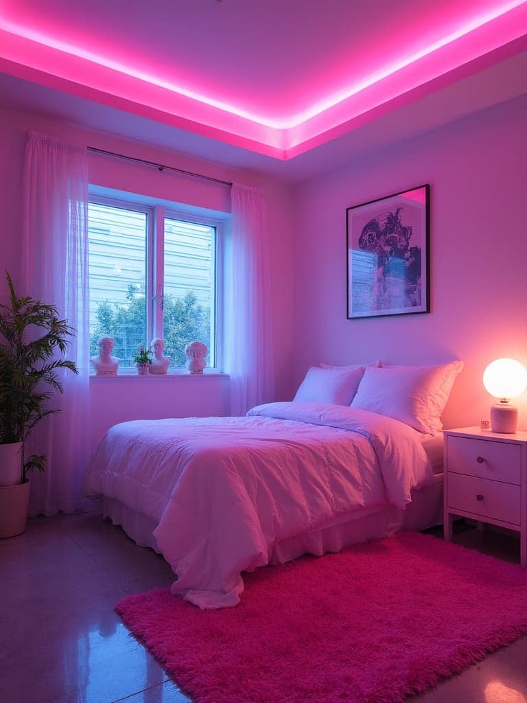 Vaporwave Guest Bedroom