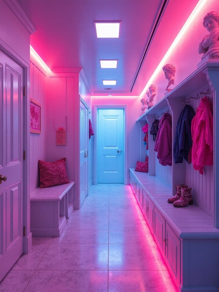 Vaporwave Mudroom