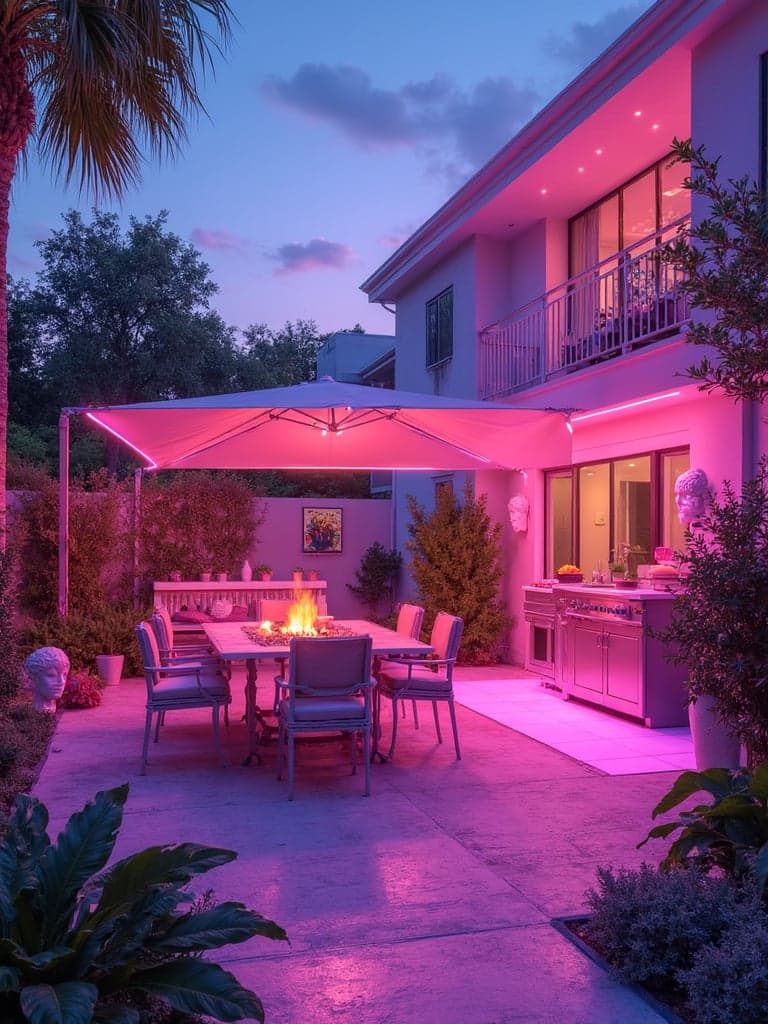 Vaporwave Outdoor Patio
