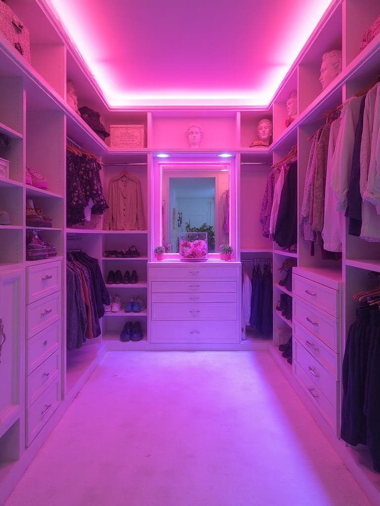 Vaporwave Walk-in Closet