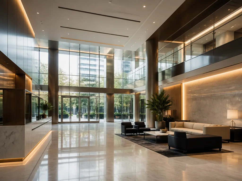 AI-staged commercial property interior