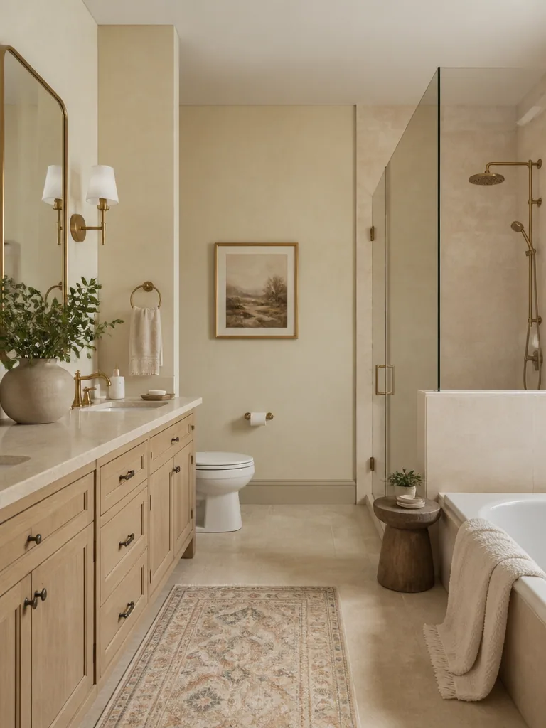 Beige Bathroom design