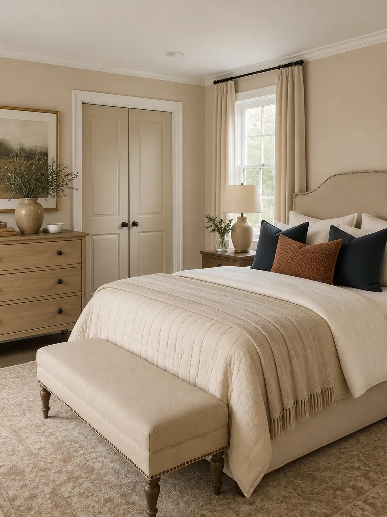 Beige Bedroom design