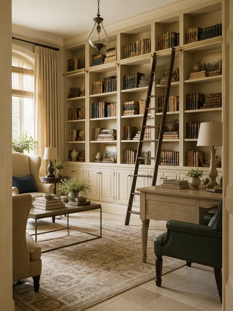 Beige Library design
