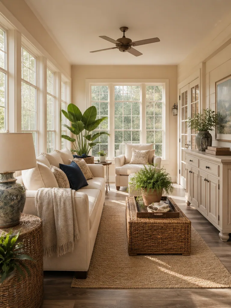Beige Sunroom design