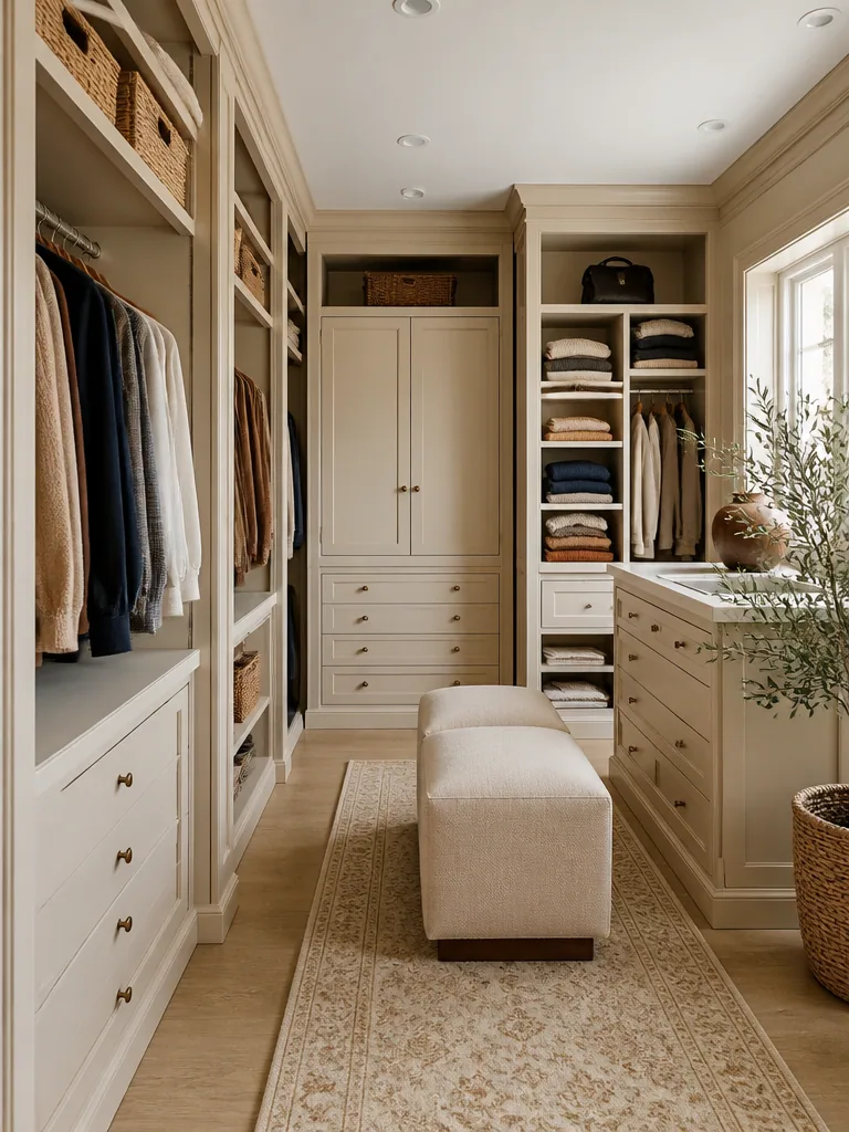 Beige Walk-in Closet Ideas & Decor | StagePro | StagePro AI