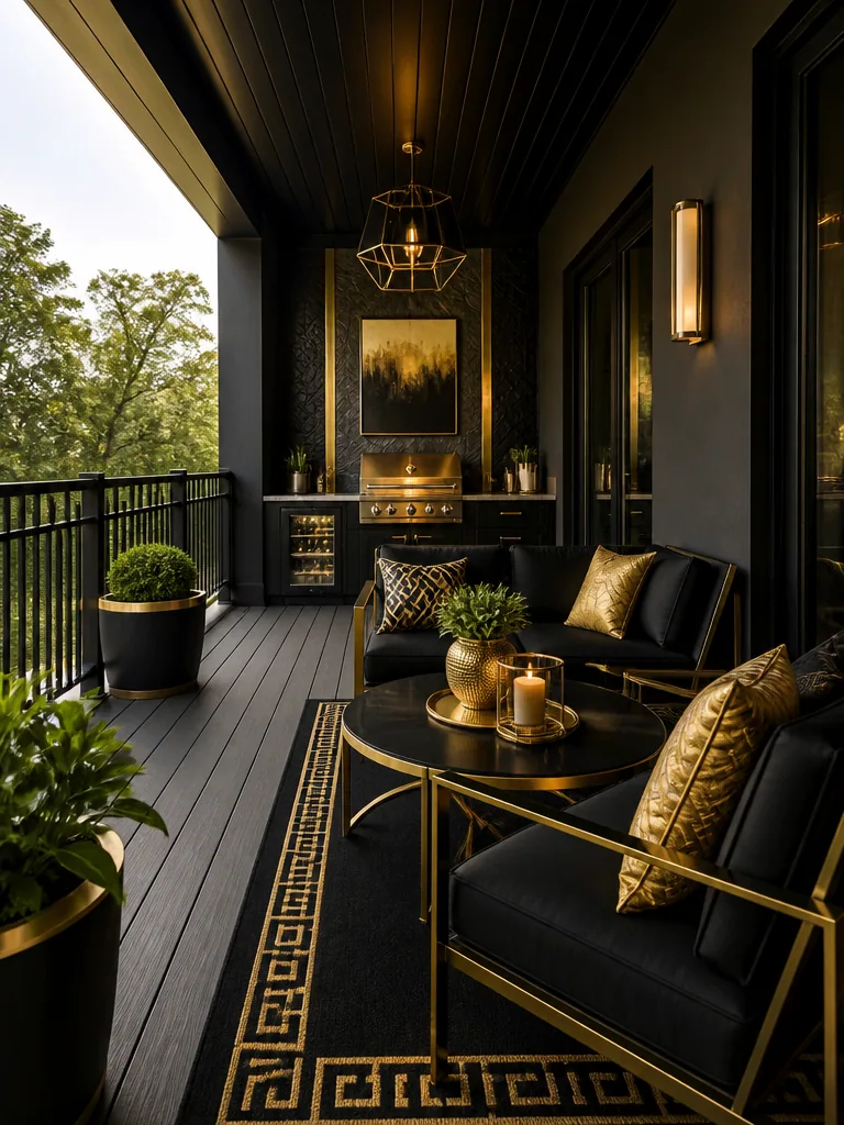 Black and Gold Deck design
