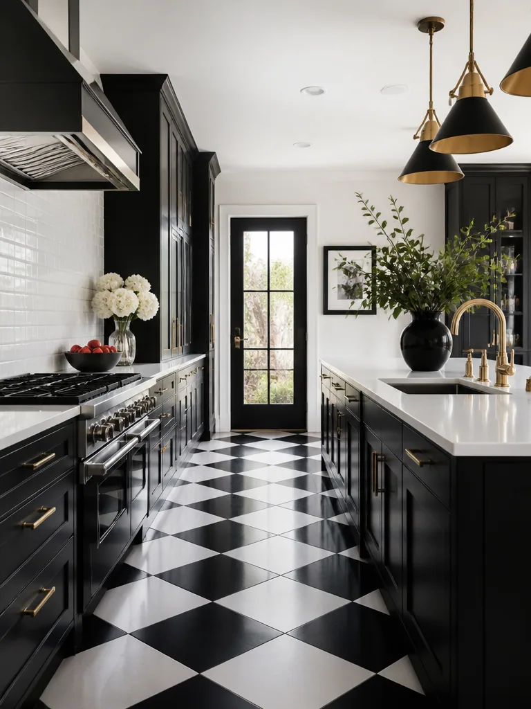 Black and White Kitchen design