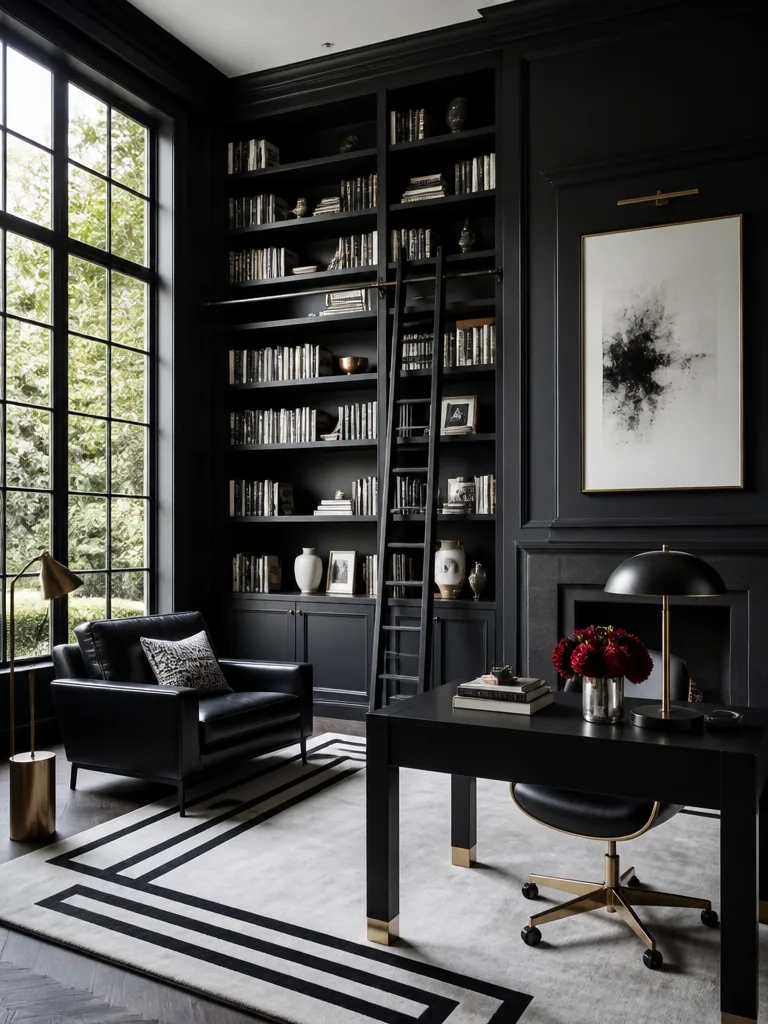 Black and White Library design