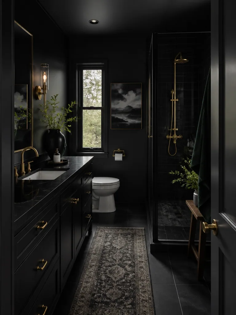 Black Bathroom design