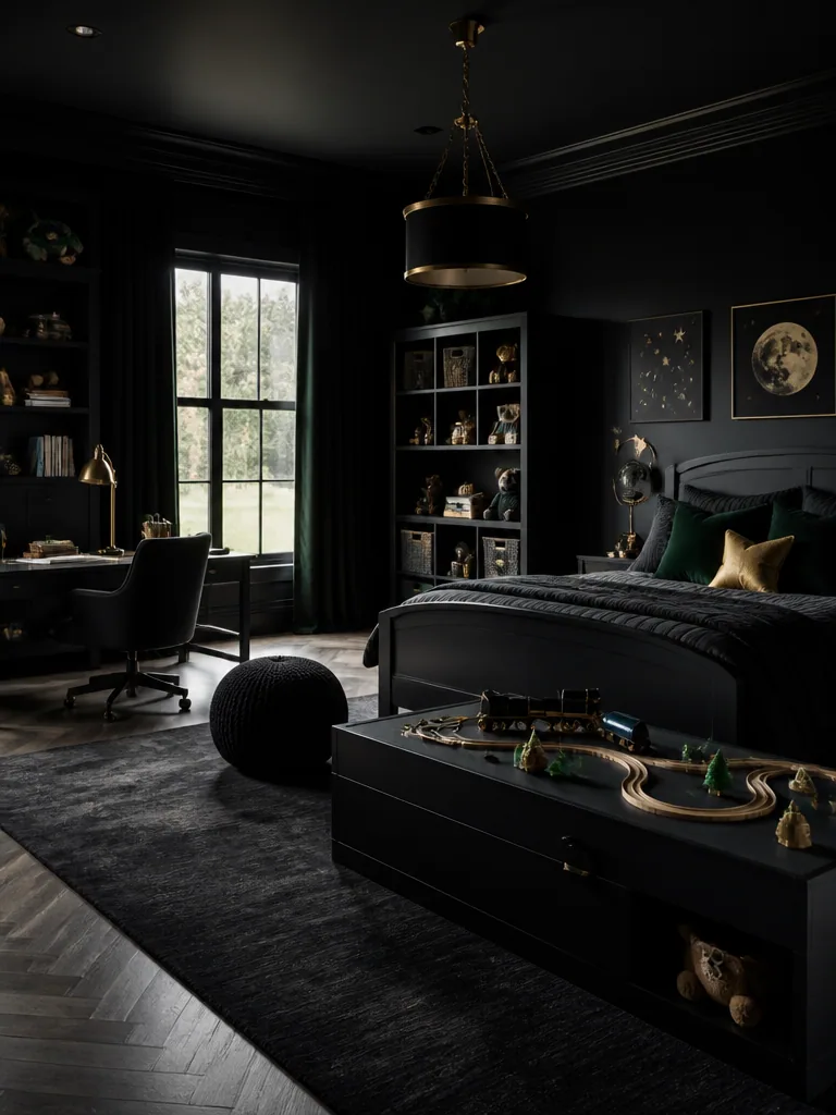 Black Kids Room design