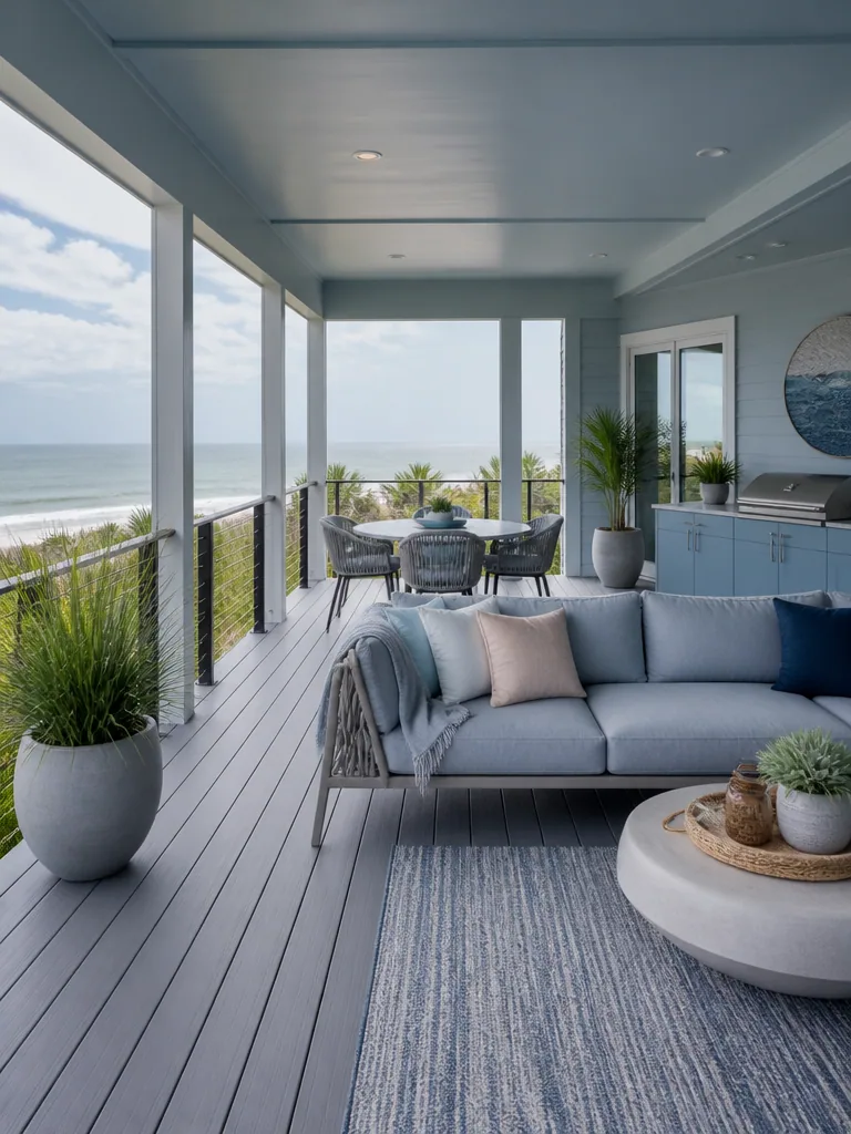 Blue and Grey Deck design