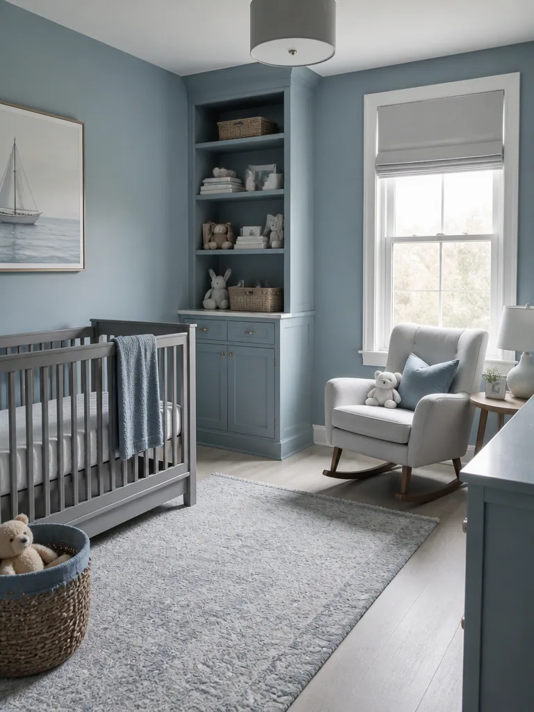 Blue and Grey Nursery design