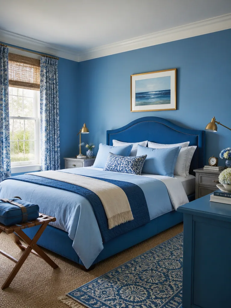 Blue Guest Bedroom design