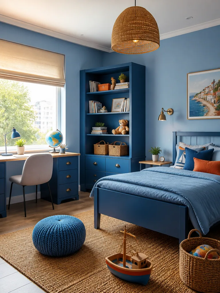 Blue Kids Room design