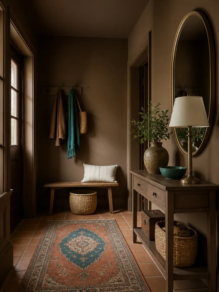 Brown Entryway design