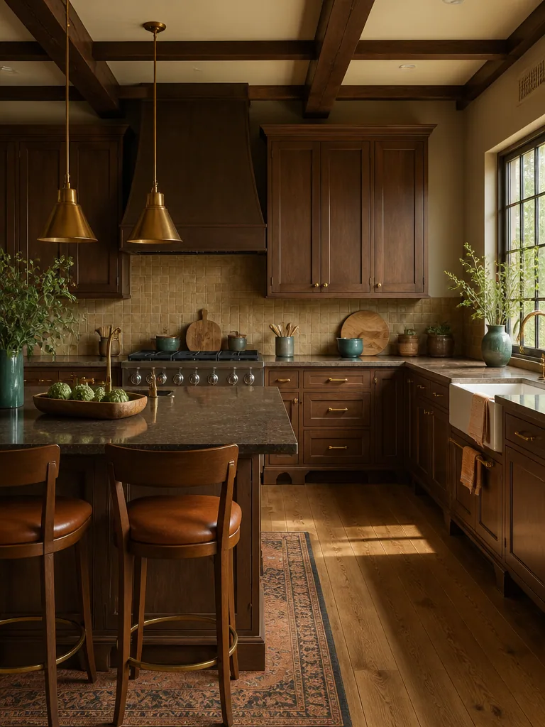 Brown Kitchen design