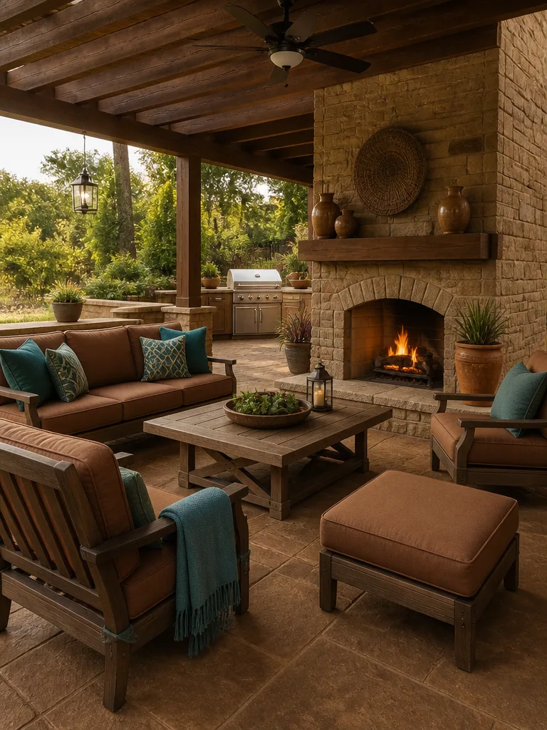 Brown Outdoor Patio design