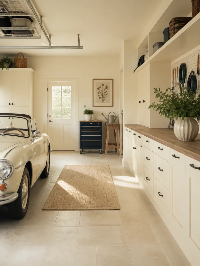 Cream Garage design