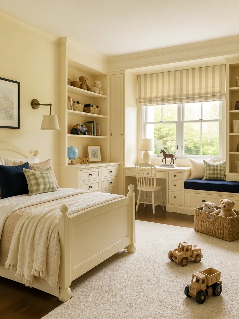 Cream Kids Room design