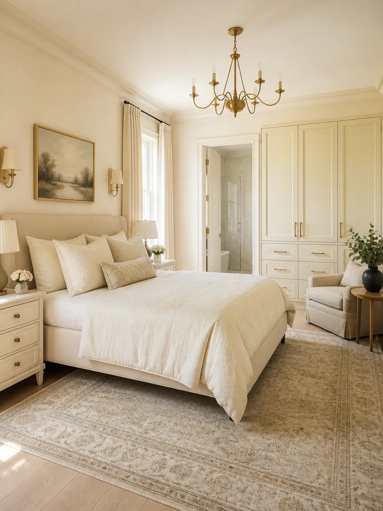 Cream Master Bedroom design