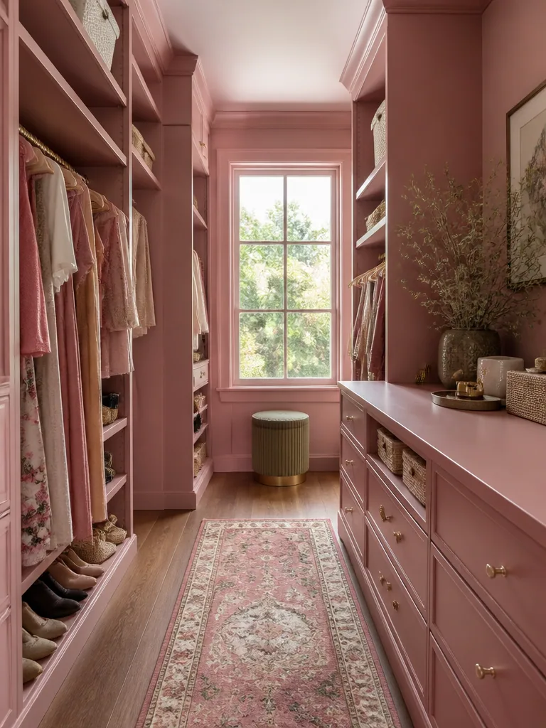 Dusty Rose Closet design