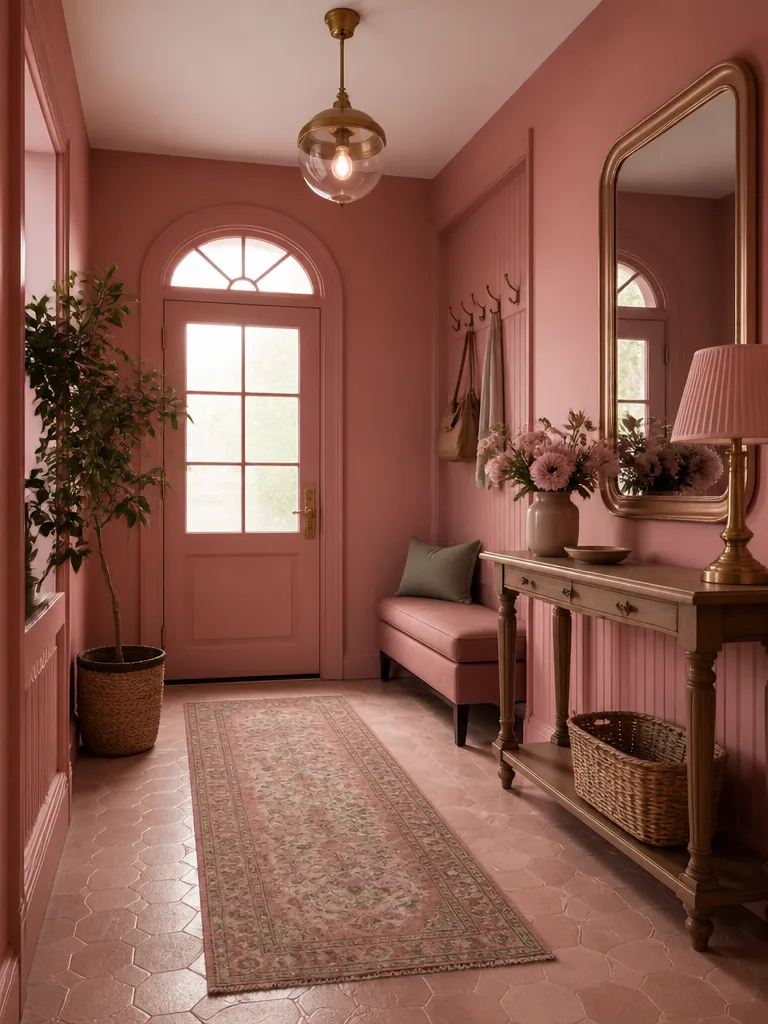 Dusty Rose Entryway design