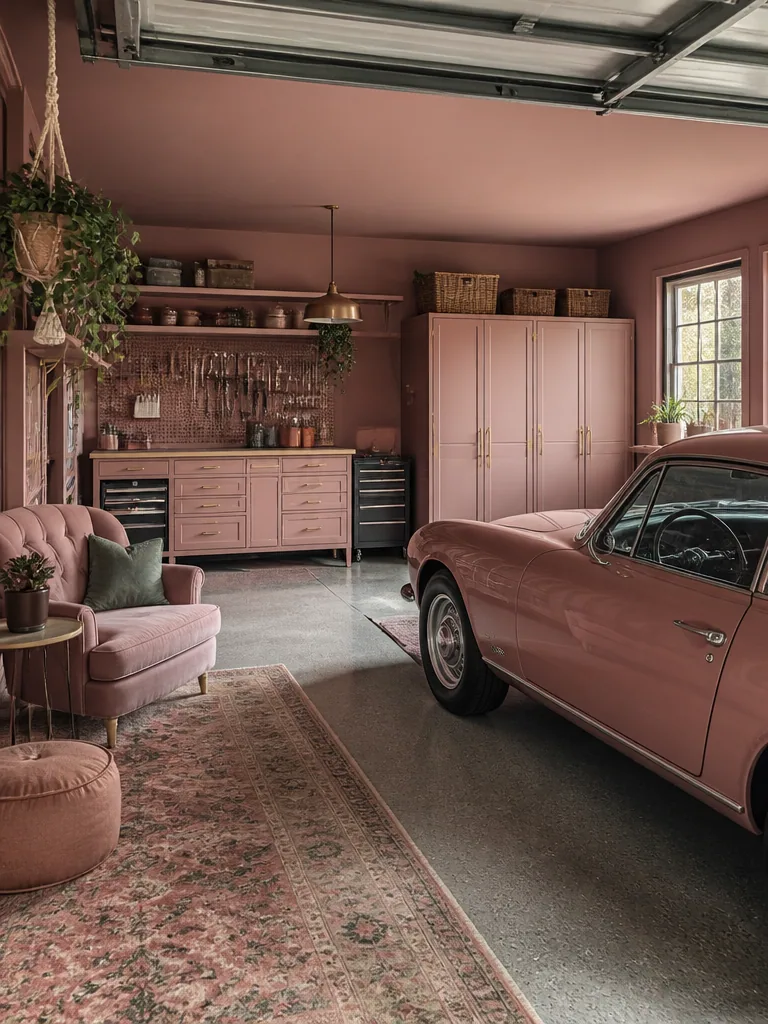 Dusty Rose Garage design
