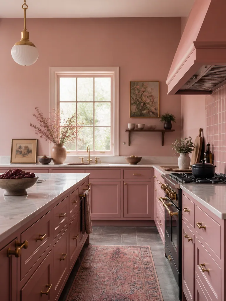 Dusty Rose Kitchen design