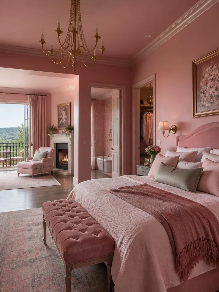 Dusty Rose Master Suite design