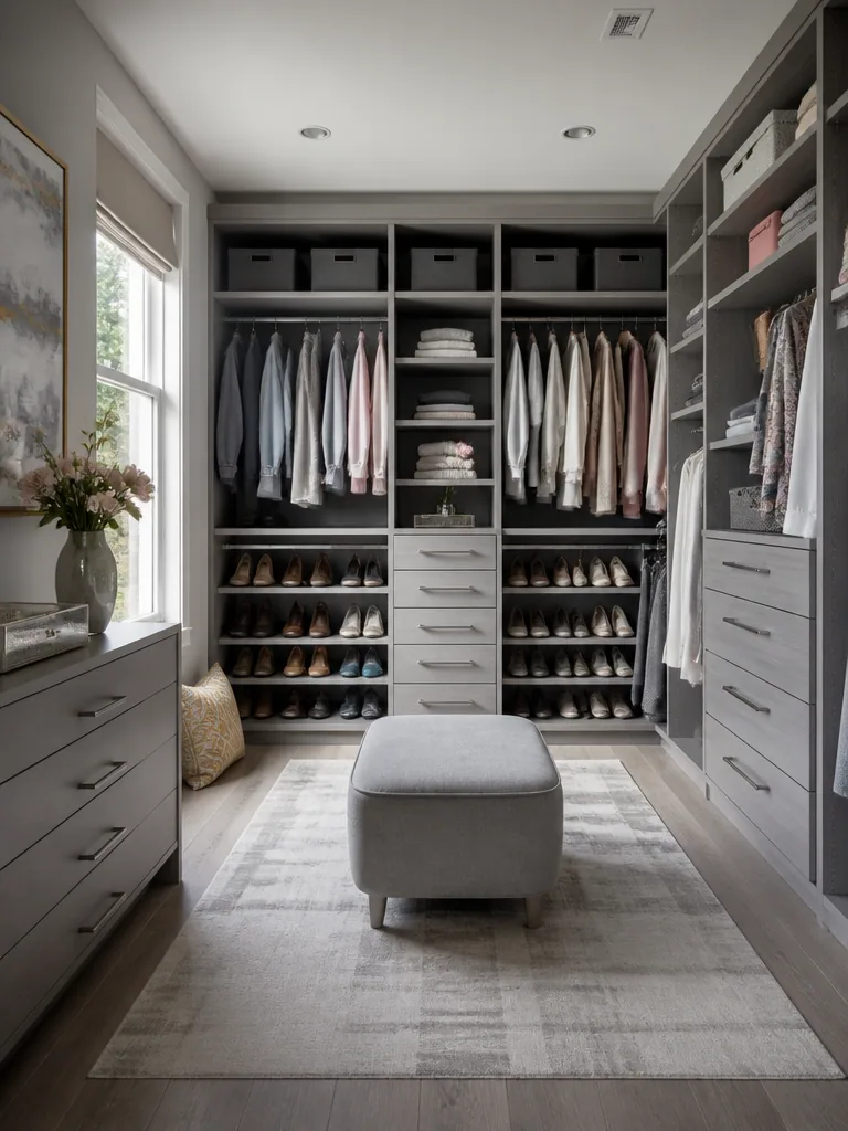 Gray Closet design