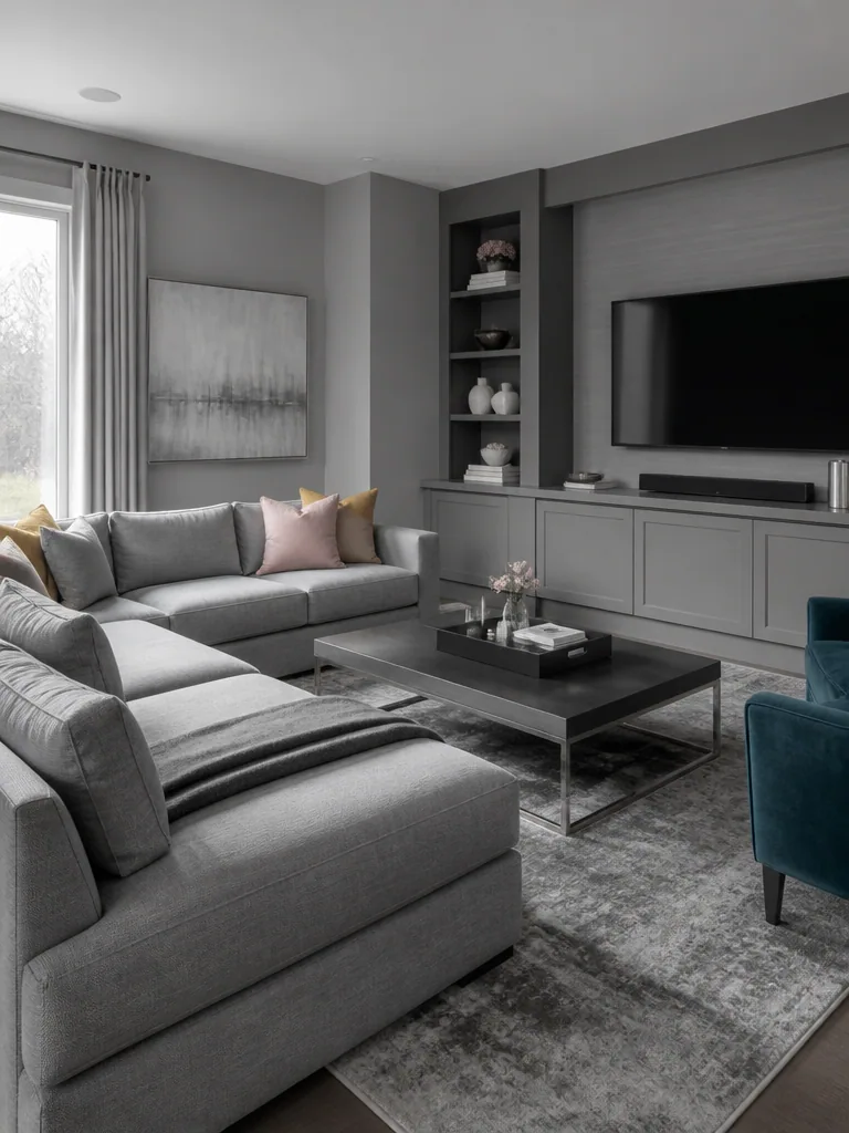 Gray Living Room design