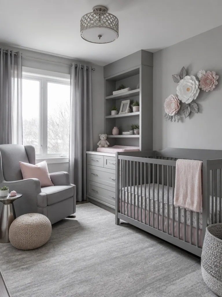 Gray Nursery design