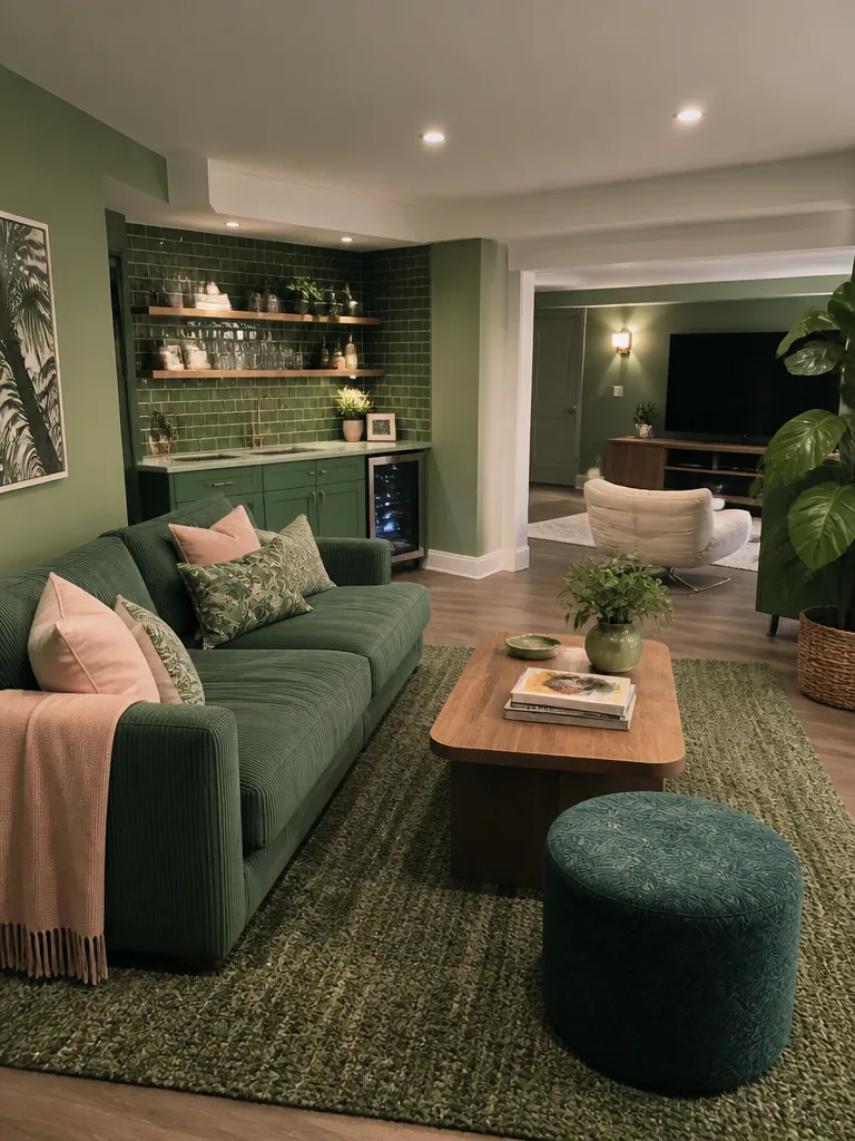 Green Basement design
