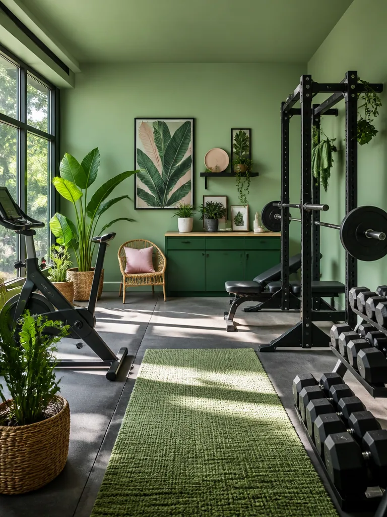 Green Home Gym design