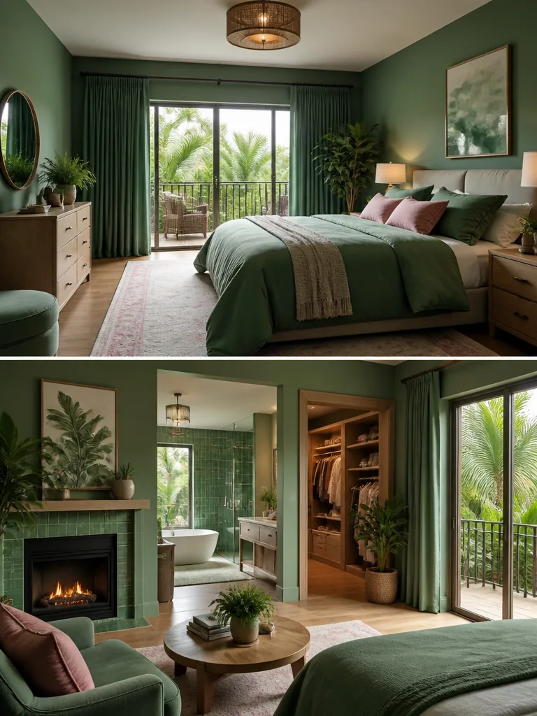 Green Master Suite design