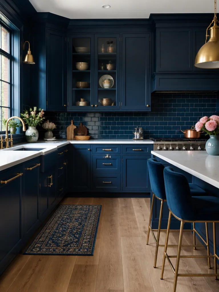 Navy Blue Kitchen design