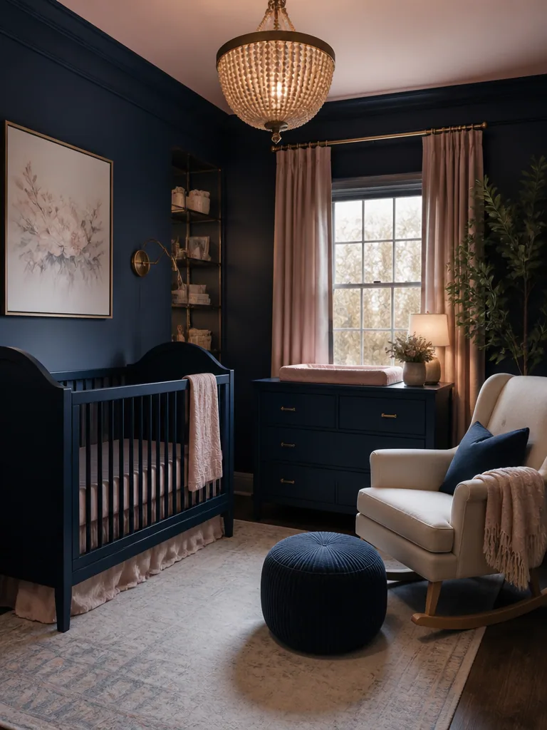 Navy Blue Nursery design