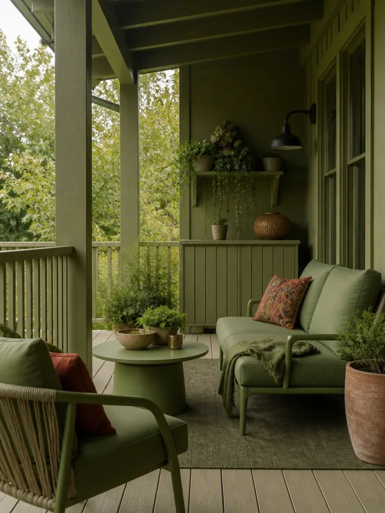 Olive Green Deck design