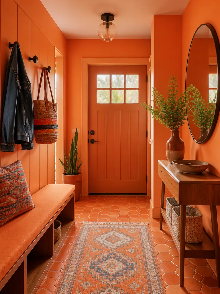 Orange Entryway design