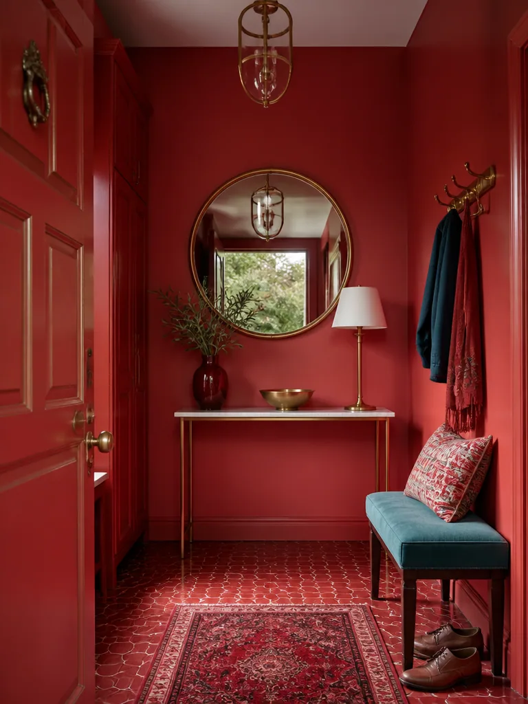 Red Entryway design