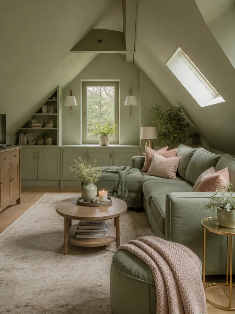 Sage Green Attic design