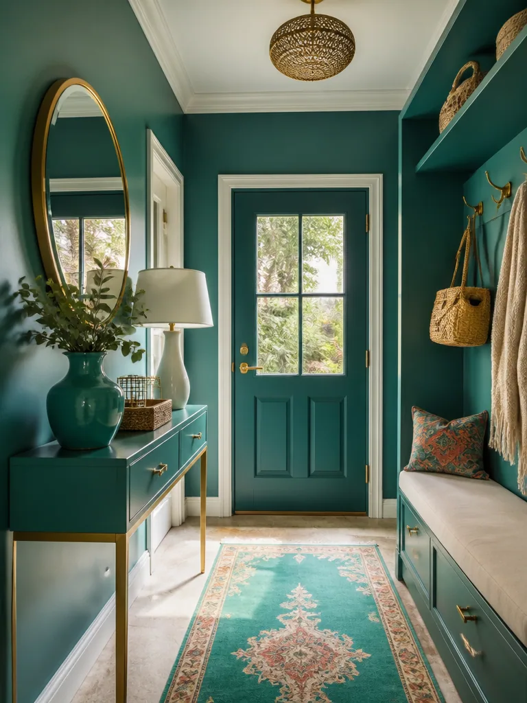 Teal Entryway design